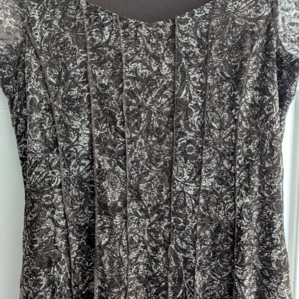 Coldwater Creek Brown lace dress - Size 14  (L) - Picture 4 of 6